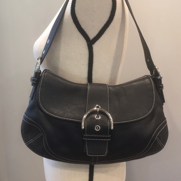 black leather hobo bag with silver hardware